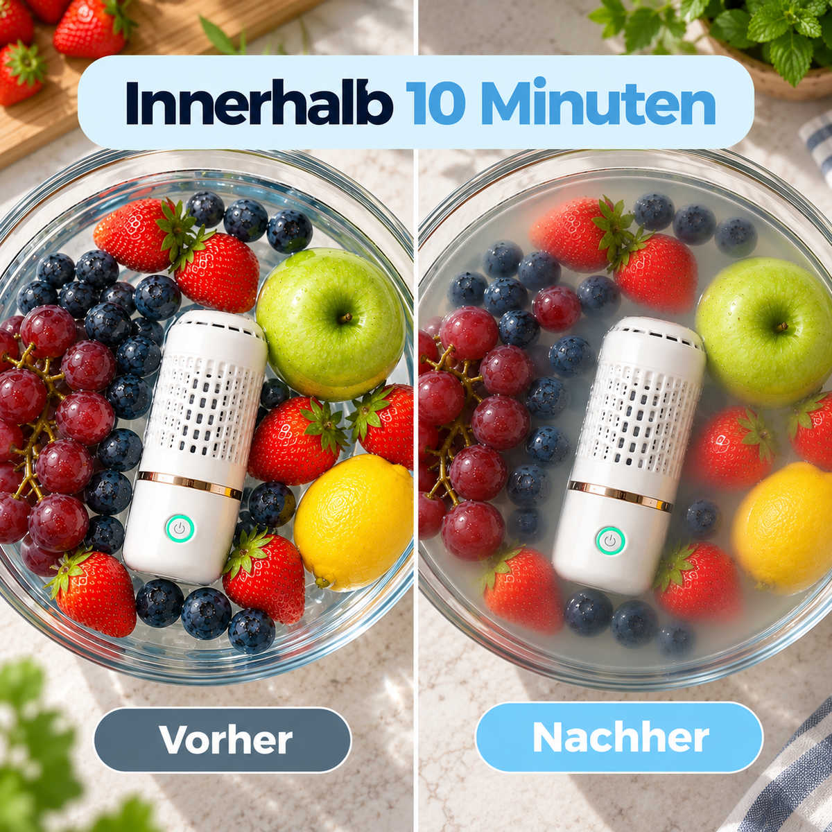 Freshora | Intelligenter Lebensmittelreiniger